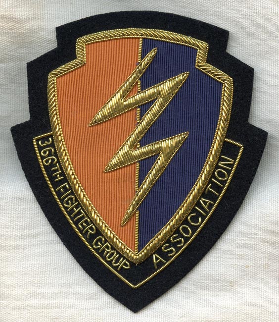 1970s 1980s WWII USAAF 366th Fighter Group Association Blazer Patch Or