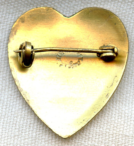 Flying Tiger Antiques Online Store: Sterling US Navy Heart-Shaped ...