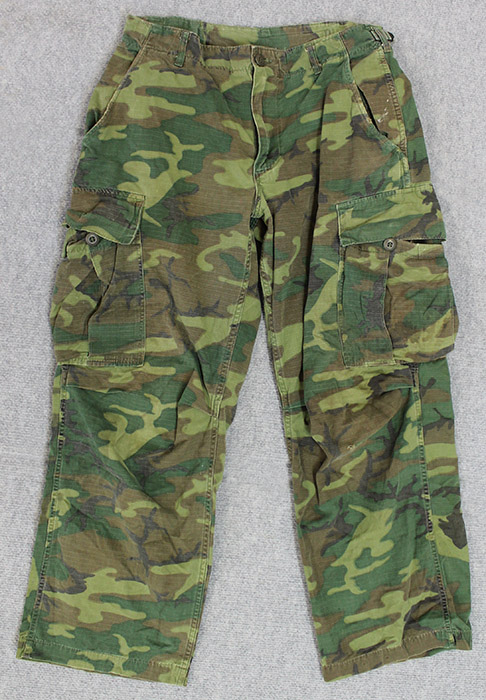1969 Dated US Army ERDL Jungle Cammo Rip-Stop Pants Size Small, Short ...
