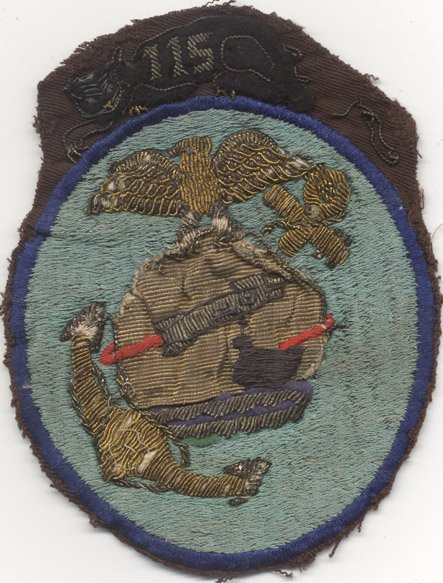 Korean War Japanese-Made US Marine Corps VMF-115 Patch (As Is): Flying ...