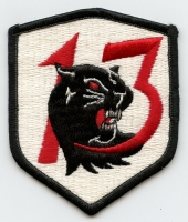 Circa 1980s USAF 13th Tactical Fighter Squadron (aka Panther Pack) Jacket Patch