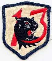 Early 1970s USAF 13th Tactical Fighter Squadron (TFS) Jacket Patch