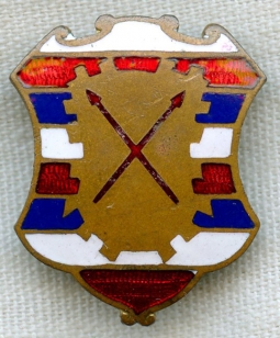 1930's US Army 16th Coast Artillery Regiment DI Unit Crest