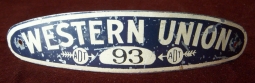 Circa 1890s-1900s Western Union Messenger Hat Badge