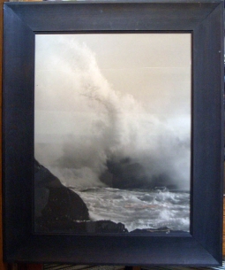 Ca. 1900 Large Format Photo of Spouting Rock, Monhegan Island, Maine by Bertrand Wentworth