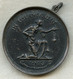 WWI 1916 Iron for Gold Donation Medal In Eiserner Zeit