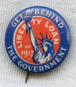 1917 Liberty Loan Volunteer Celluloid Pin