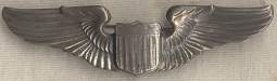 Circa 1930 US Air Corps (USAC) Pilot Wing in Unmarked Sterling