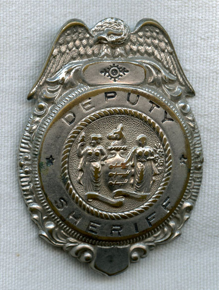 1920s German-Made New Jersey Deputy Sheriff Badge: Flying Tiger ...