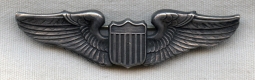 Circa 1925-29 US Air Service Pilot Wing with Beautiful "Shoulder" Details