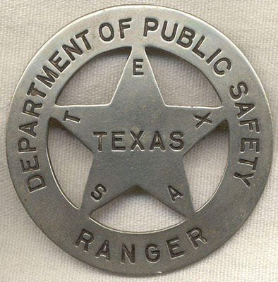 Texas Rangers circle star cut-out badge (4cm)