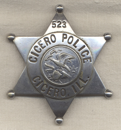 1930s Cicero Illinois Police Badge Flying Tiger Antiques Online Store