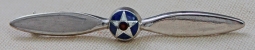 Great Vintage 1930's US Air Corps (USAC) Propeller Sweetheart Pin with Enameled Rondel