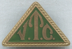 1930s Vermont Transit Company (VTC) Bus Driver Cap Badge in Great Shape