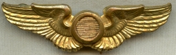 Rare 1930's United States Air Corps (USAC) Observer Instructor Wing in Gilt Brass