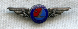 Sterling Silver 1960's Alaska Airlines Lapel Pin