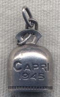Dated 1945 USAAF Capri Bell in .800 Silver