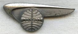 Sterling Silver 1950s Pan Am Pin by O. C. Tanner