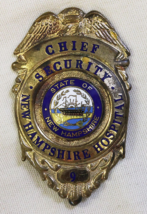 Rare Ca. 1960 NH State Agency Badge: Chief of Security at New Hampshire ...