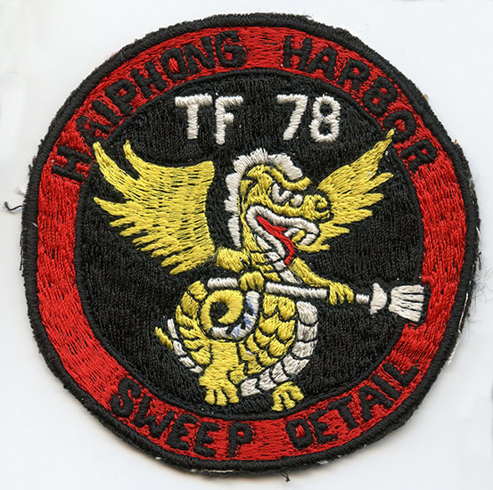 Cool ca 1973 - 1974 USN TF-78 Haiphong Harbor Sweep Detail Jacket Patch ...