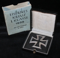 Minty, In Box, Iron Cross 1st Class by Zimmerman (6) with Most of Original Outer Carton