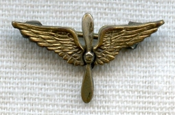 1920s US Air Corps (USAC) Officer's Overseas Cap Insignia