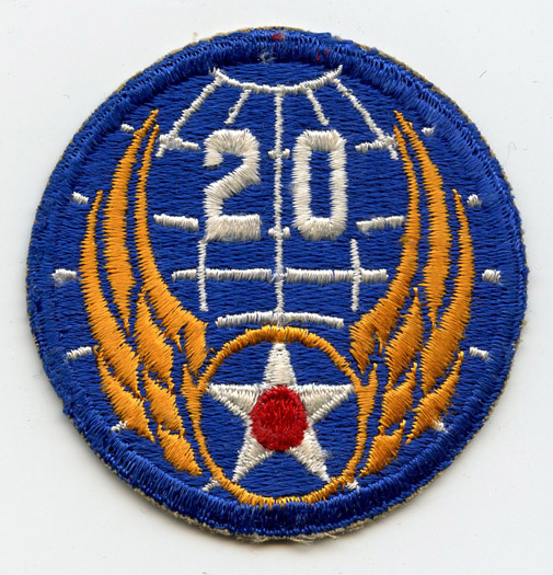 WWII USAAF 20th Air Force Patch 