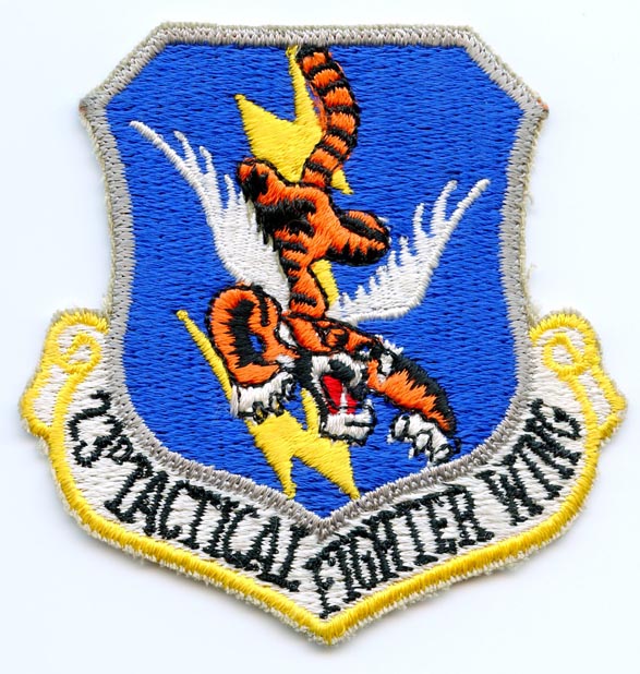 1960s USAF 23rd Tactical Fighter Wing (TFW) Jacket Patch: Flying Tiger ...