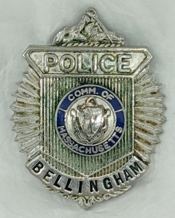 Old 1950's -60's Wallet/Mini Badge from Bellingham, MA Police Badge