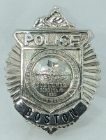 Great Old 1940's -50's Miniature/Wallet Size Boston Police Badge