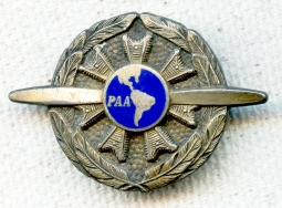 Rare 1930s Pan Am Airways (PAA) Mechanic Badge in Sterling