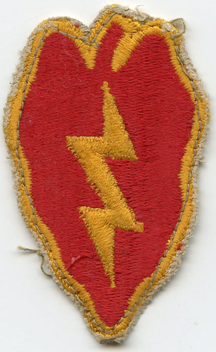 WWII Shoulder Patch for US Army 25th Infantry Division aka Tropic Lightning  Division: Flying Tiger Antiques Online Store