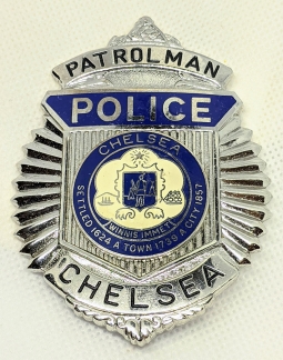 Previous Issue Ca 2004 Chelsea Massachusetts Police Patrolman Badge by GA-REL