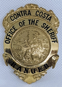 Beautiful Large 1990s - 2000s Contra Costa Co CA Sheriff's Ranger Badge by Ed Jones