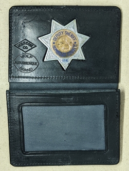 Nice Old 1950s Humboldt Co CA Deputy Sheriff Wallet Badge in Nice Fitted Case #564