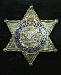 Beautiful 1950s - 1960s Humboldt Co Nevada Deputy Sheriff Badge