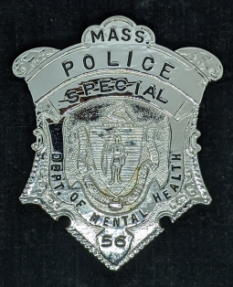 Ca 1960s MA Dept of Mental Health Special Police Badge #56