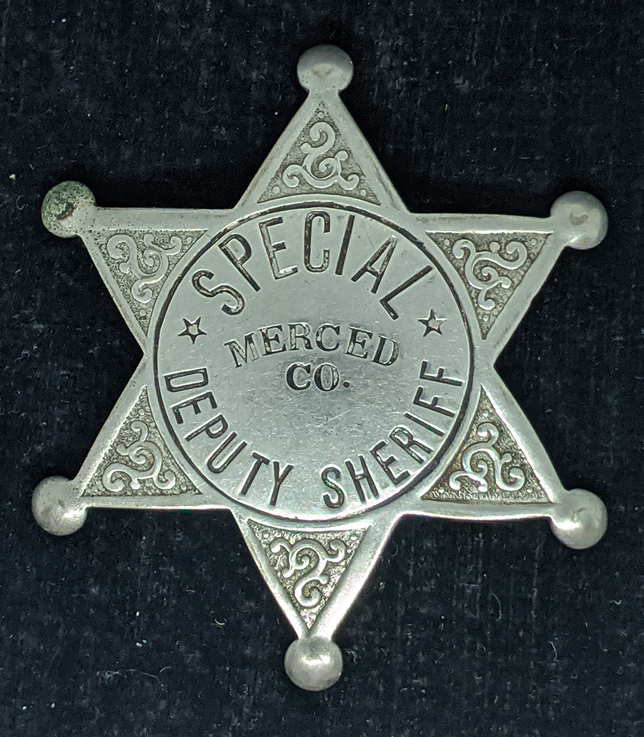 Nice 1920s Merced Co CA Special Dep Sheriff 6 pt Star Badge by LA ...