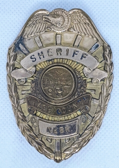 Nice Old 1950s-60s Gold Filled Sheriff of Chase Co Nebraska Badge