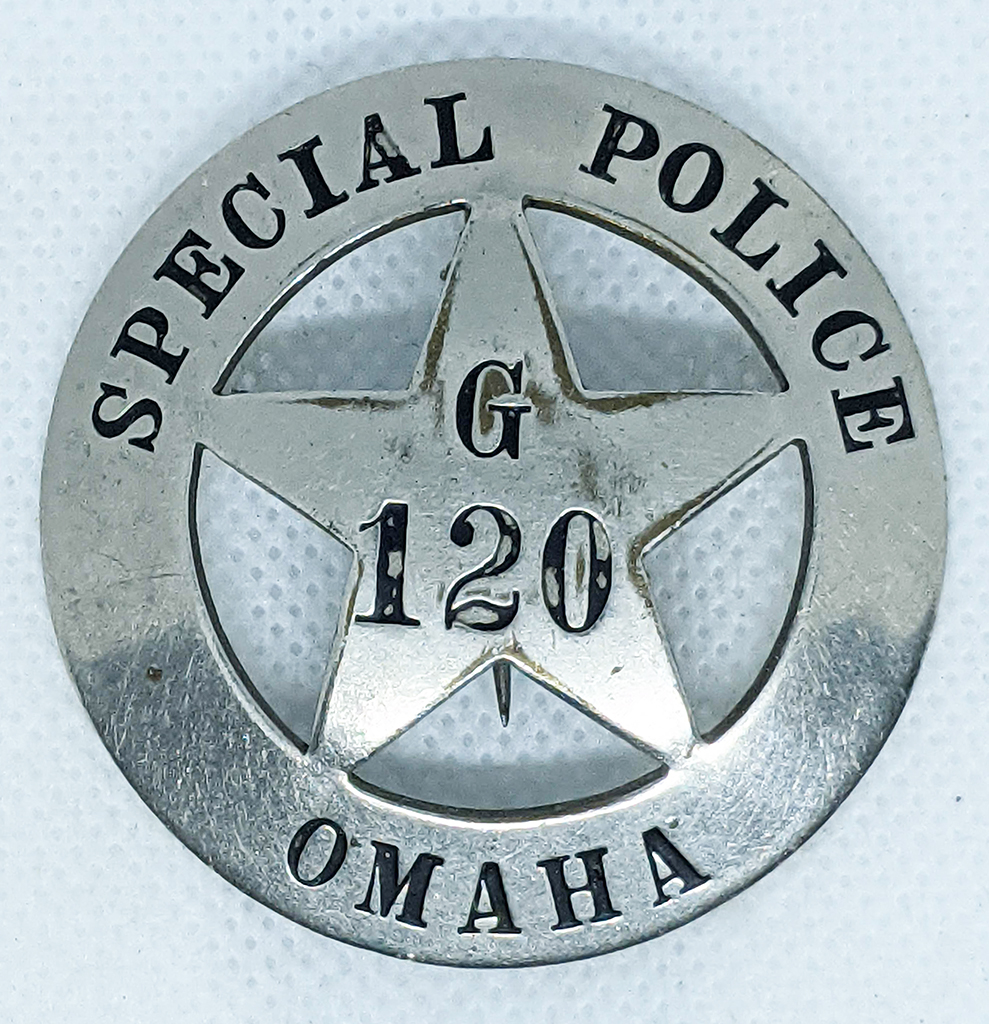 Great Old 1910s Wwi Era Omaha Nebraska Special Police Badge Flying