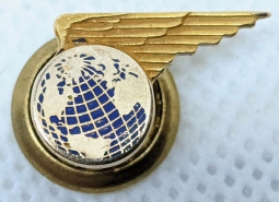 Scarce Early 1940s Pan Am 5 Years of Service Lapel Pin 1st Type in 10K Gold