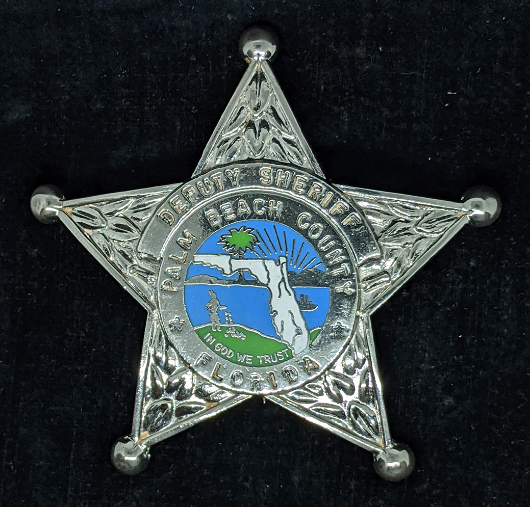 Nice Vintage 1980s-90s Palm Beach Co FL Deputy Sheriff Badge #232 by ...