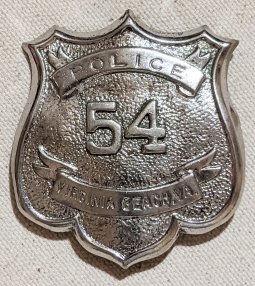 1950's - 1960's Virginia Beach VA Police Badge #54