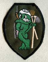 1980s-90s Philippine Made USN UDT TEAM Underwater Demolition Team "Clean up" Patch w/clean Legs