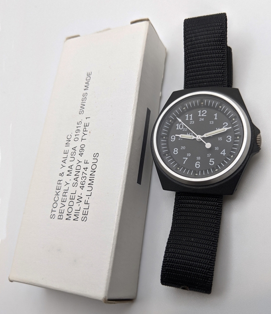 定番人気新品 90'USAミリタリー Stocker & Yale Watch 未使用デッドの