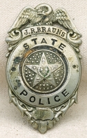 Rare 1910s-1920s Oklahoma Governor Appointed State Police Badge