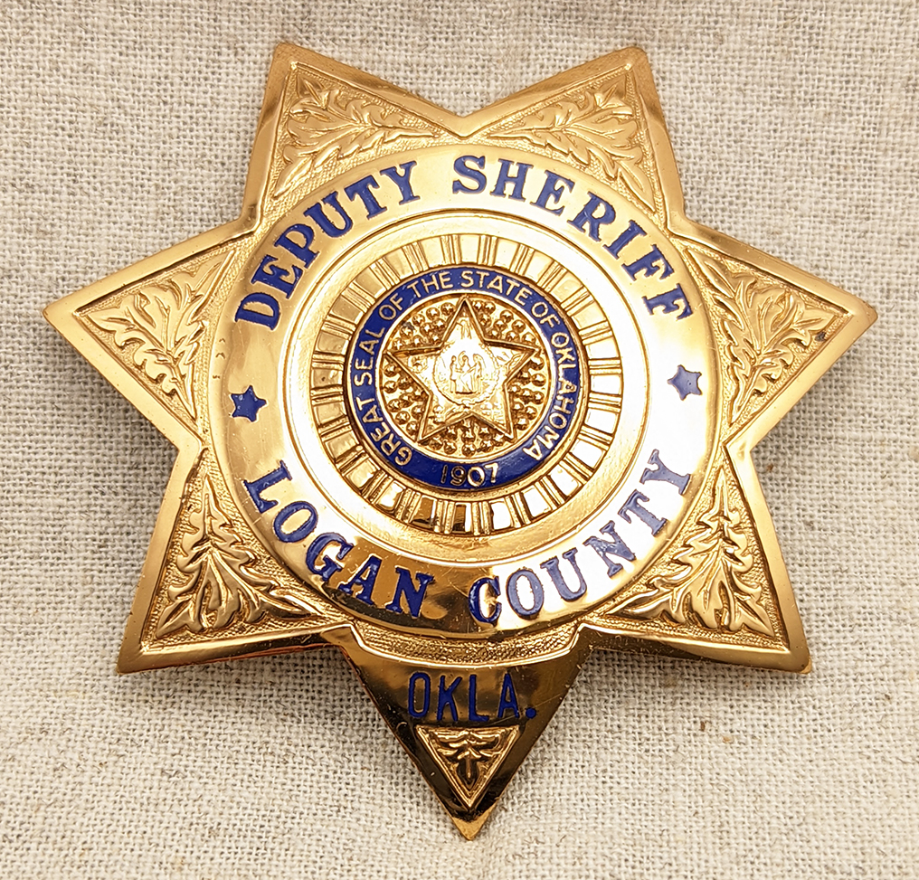 Beautiful Late 1950s Logan County Oklahoma Deputy Sheriff Badge by ...