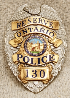 Late 1960s Ontario CA Police Reserve Badge #130