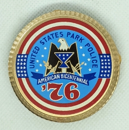 Beautiful 1976 United States Park Police Bicentennial commemorative Badge by Blackinton