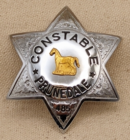 1950s-1960s Prunedale, California Constable Badge #485